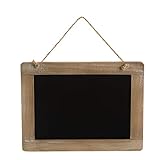Logbuch-Verlag Kleine Kreidetafel Holztafel Tafel für Kreide zum Aufhängen 29 x 21 cm Memotafel zum Beschreiben schwarz aus Holz