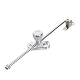 Tofficu Tür- Und Fensterpolzubehör Fensterflügelschlösser Fenstersicherungen Kindersicher Einstellbare Fenstersicherung Fensterbeschläge Sicherheitsfensterstopper Aluminiumlegierung Silber