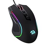 Redragon M612 Predator RGB Gaming Maus, 8000 DPI kabelgebundene optische Maus mit 11 programmierbaren Tasten & 5 Hintergrundbeleuchtungsmodi, Software unterstützt DIY Keybinds Rapid
