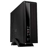 KOLINK Satellite KLM-002 Mini-Tower Case Micro-ATX PC-Gehäuse, Computergehäuse, PC Hülle, PC Gehäuse mit Lüfter, PC Gehäuse Klein für Schule und Büro, Silent PC Gehäuse