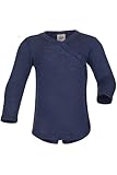 Engel Natur Wickelbody langarm, Marine, 62/68