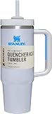 30oz/850ML Damen Thermobecher mit Strohhalm und Henkel Kaffeebecher To Go mit Deckel für Kalte Heiße Getränke Doppelwandiger Edelstahl Vakuum Isolierbecher Tragbare Autobecher Trinkbecher mit deckel