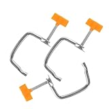 HEALEEP 3 Stück Robuster Teilig Pasta Maschinen Halter Clip Metall Ersatzteil für Handkurbel Einstellbarer Druck für Teigstärke Stabile Fixierung für Manuelle Nudelmaschine Zuhause