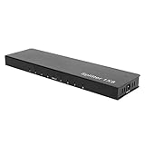 Splitter HDMI Splitter, HDMI 1.4 High Definition Splitter, 100-240 V F118 8 Anschlüsse 1 Eingang 8 Ausgänge HDMI 1.4 Splitter Audio Video 1080P Verteiler (EU-Stecker)