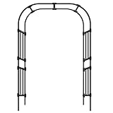 Pergolabogen aus Metall, Gartenlaube, Stützbogen für Kletterpflanzen, Rosenbogen, dekorative Gartendekoration