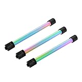 Thermaltake Pacific RGB Plus TT Premium Edition G1/4 PETG Tube 16mm OD 12mm ID Fitting (6er-Pack Fittinge),CL-W185-CU00BL-A,schwarz