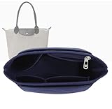 Lckaey Geldbörse Organizer für Tasche Organizer le pliage groß Y012-navyblue-L