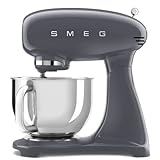 SMEG 50er Jahre Retro Standmixer mit Zubehör Schiefergrau SMF03GRUS