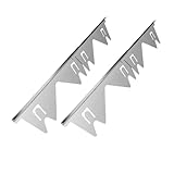 Eeuye 2 Paar Herdabdeckungen Aus Edelstahl, Herdfüller, Herdschutz für Küchenofen-Arbeitsplatten-Seitenabdeckungen, Herdverkleidungsset