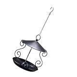 3. Robustes Wetterfestes Vogelfutterhaus – Anti Eichhörnchen Metallkonstruktion Geräumiges Dach Und Tablett Für Hinterhofvögel. Eichhörnchensicheres Vogelfutterhaus