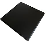 Pflegeleichtes Sitzkissen Stuhlkissen Bankkissen 40x40cm Kunstlederbezug in Gastroqualität (schwarz)