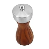 VERDANVERSE Handkurbel Pfeffermühle Holz mit Keramikmahlwerk Edelstahlkopf Manuelle Grobverstellung für Pfeffer Salz Gewürze Küchenzubehör Vielseitig Robust Elegant