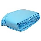SAXONICA Poolfolie Holzpool Achteck I 378,8 x 350 x 121,2 cm I 0,8 mm I blau I mit Keilbiese