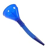 HEALEEP Filtertrichter Mit Großem Durchmesser Lang Sieb Tanktrichter Für Auto Getriebeöltrichter Übertragungstrichter Tanktrichter Ohne Deckel Breiter Mundtrichter Plastik Blau