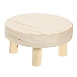 PartyKindom Holzpflanzenständer Robuster Holztopfhalter Für Zimmerpflanzen Mini Blumenhocker Massivem Pflanzenriser Für Garten Und Wohnbereich Naturbelassen