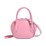 WLNEXT Umhängetasche im koreanischen Stil, modische Umhängetasche, PU-Leder, Kuriertasche, Einkaufstasche, Bowlingtasche für den täglichen Gebrauch