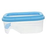 Kisangel Schildkrötenpanzer mit Trocknungstisch Tank Mini-Schildkrötenbecken Aquarium Haustier Trennwand für Aquarien Schildkrötenbecken groß Fischzuchtbecken Plastik Blue