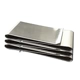 IMIKEYA 3 Stück Teiliges Metall Geldklammer Stabiler Geldscheinklammer und Kartenhalter Minimalistisches Schlankes Portemonnaie für Bargeld und Kreditkarten Langlebig und Praktisch für