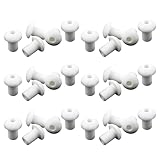 ohodhmnu 30 Stück Keramikdochthalter für Öllampe Porzellan Alkohol Lampendochte Ständer Praktisches Zubehör
