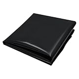 wowspeed Premium PVC Teichfolie 6M X 6M, Schwarz HDPE Teichfolien Schwerlast, Dichtungsfolie Teichmembran Schwimmteich Folie Gartenteich Teichplane für Fischteiche, Brunnen, Wassergarten, Wasserfall