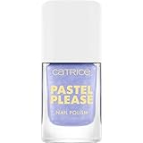 Catrice Pastel Please Nail Polish, Nr. 020, Blau, langanhaltend, hochpigmentiert, schimmernd, farbintensiv, acetonfrei, vegan, ohne Mikroplastikpartikel, ohne Parfüm, 1er Pack (10.5ml)