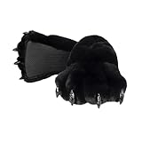 LIGSLN Tierpfoten Hausschuhe Plüsch Warm Für Zuhause Geschlossene Schuhe Lustige Pelzige Krallen Neuheit Tierpfoten Für Erwachsene Flauschige Gemütliche Warme Sockenschuhe Für Den Innenbereich