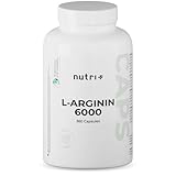 L-Arginin Base Kapseln vegan hochdosiert - fermentiert laborgeprüft - 360 Caps ohne Magnesiumstearat und Gelatine - 6000 mg 100% reines pflanzliches L-Arginine für Männer & Frauen