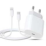 iPhone Schnellladegerät, 20W USB C Ladegerät mit iPhone Ladekabel 2M, iPhone Ladegerät mit iPhone Schnellladekabel für iPhone 14/13/ 12/11 / Pad