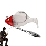 Top Water-Köder,Top Water-Angelköder - Barschköder für Süß- und Salzwasser | Paddle Tail Swimbaits, schwimmende Köder, Angelausrüstung Jigs für Weedless Catfish Hecht