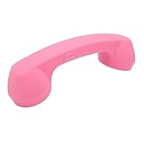 POENVFPO Retro -Telefon -Mobilteil mit HD -Lautsprecher, Lautstärkeregelung, USB -Ladung für Mobiltelefon, Computer (PINK)