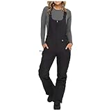 Generisch Skihose Damen Große Größen Skianzug Winddichte Schneehose Warme Latzhose Ski Hosen Winter Snowboardhose Outdoor Schneeanzug Reißverschluss Skioverall Mode Skianzüge Wasserdicht Wanderhose