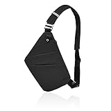 Fibrdoo Multi-Pocket Brusttasche Herren, Anti-Diebstahl umhängetaschen Herren, Sling Crossbody Schultertasche Herren klein für Freien Reisen Wandern Joggen