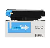 Tonerkartusche, mit Chip TK-5135 Pulverbox Kompatibel mit Kyocera 265Ci 266Ci Tintenpatrone TK5138 Toner P7040 Verbrauchsmaterial 4-Farben Bürobedarf, blau