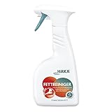 HAKA Fettreiniger Spray, 500 ml, Fettlöser für Küche, gegen Eingebranntes & Fett, ideal für Grill, Backofen & Dunstabzugshaube, vegan, materialschonend, ohne aggressive Chemie