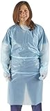 10 langärmelige medizinische Isolations-Kittel mit Daumenschlaufe, flüssigkeitsresistent, Einwegkittel – geeignet für Mitarbeiter und Patienten