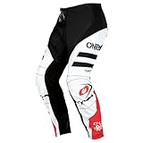 O'NEAL | Motocross-Hose | Kinder | MX Mountainbike | Passform für Maximale Bewegungsfreiheit, Leichtes, Atmungsaktives & langlebiges Design | Element Youth Pants Squadron V.22 | Weiß Schwarz | 26