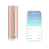 Netatmo Luftqualität Messgerät, Feuchtigkeit, Temperatur, Lärm und CO2 Sensoren, ‎Rose Gold, NHC-DE