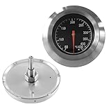 Edelstahl-Röstthermometer Grillthermometer, Grill Thermometer, Kerntemperaturmesser, Gasgrillthermometer 60-430℃/ 100-800℉ Grillthermometer Für Alle Grills, Raucher Und Grillwagen