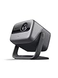 JMGO N1 Ultra Beamer 4K 2200 CVIA Lumen, 3D Beamer Heimkino 180 Zoll, MALC™ Triple Laser Projektor&Gimbal Auto Bildkorrektur, 2x10W Dynaudio Lautsprecher, Android TV 11, HDR10, Wi-Fi und Bluetooth