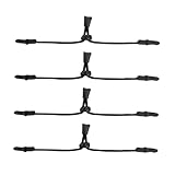 HAPINARY 4 Stück Anti-ohrmasken-seil Halter Ohrriemen Hakenband Verlängerungshaken Gehörschutz Ohrenschützer Verlängerungsband Ohrenschoner Verlängerungsclip Maskenverlängerung Black Nylon