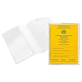 Impfpass Hülle neuer Impfpass 93 x 130 mm [1 Stück] Schutzhüllen für Impfausweis transparent