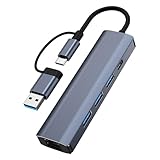 Ethernet Adapter USB, Ethernet Adapter USB C - Multiport Ethernet Kabel Adapter Ethernet Adapter für Laptop, Bequemer USB Gigabit Ethernet Adapter Internet Adapter