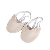 VFIDPSU Elastische Hautfarbe Rhythmische Gymnastik Zehenschuhe Halbsocken Gestrickte Ginastica Professioneller Wettkampf Sohlenschutz(S)