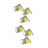 ibasenice 6 Stück Handkurbel Taschenlampe Klein Robust Praktische Notfall und Outdoor Leuchte Handbetriebene Campinglampe mit Befestigung für Rucksack Wetterfest und Langlebig