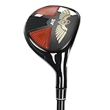 Bybomya G Series Hybrid Golfschläger für Herren, 3,4,5 PW Hybrid Utility Golfschläger mit Graphitschäften und Kopfhaube, Rechtshänder, Herren-Golf-Hybrid, Regular Flex, Single