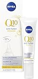 NIVEA Q10 Anti-Falten POWER Extra Straffende Augenpflege, Augencreme mildert Falten & Schwellungen, straffende Feuchtigkeitscreme mit Q10, Kreatin & Hyaluronsäure (15 ml)