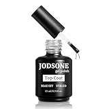 JODSONE 15ml No Wipe Top Coat Überlack UV LED Gellack Nagellack, Hochglanz Finish Lang Anhaltend, Nail Art Starter Manicure Salon DIY at Home