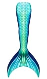 DNFUN Meerjungfrauenschwanz zum Schwimmen für Erwachsene, ohne Monoflosse., M10, S