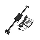 Digitale Lineare Skala, 150 mm 200 mm 300 mm 500 mm 600 mm Digitalwaage Digitale Tischanzeige mit Fernbedienung for Bridgeport Mill Lathe Linearlineal mit Sockel,Schnelle Reaktion(0-300mm 12inch)