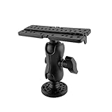 ulafbwur Fischfinder, tragbar, stabil, effektiv, schwenkbar, Kugelhalterung, Meeres-Kajak, elektronischer Fischfinder für Zuhause, Angelwerkzeug, schwarzer Fischfinder